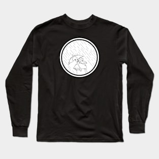 Plague Doctor in the Rain Long Sleeve T-Shirt